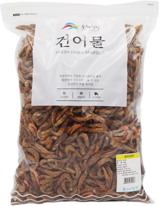 동해청정 국내산 보리새우 흑새우, 1개, 업소용 1kg