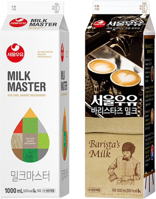 서울우유 밀크마스터 바리스타즈 밀크 1000ml 3개 + 아이스포장, 1L