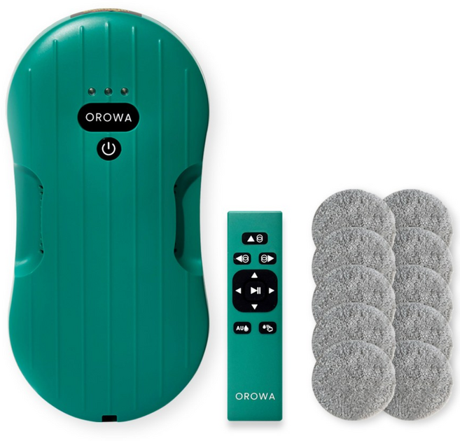 오로와 4세대 창문 로봇청소기 5.85cm 초슬림 6colors, 딥그린