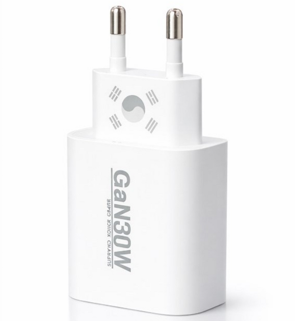 아이홈 국내산 Gan PPS C타입 2포트 국산 초고속 충전기 모든 스마트기기 태극기 PD 30W 케이블포함, 1개