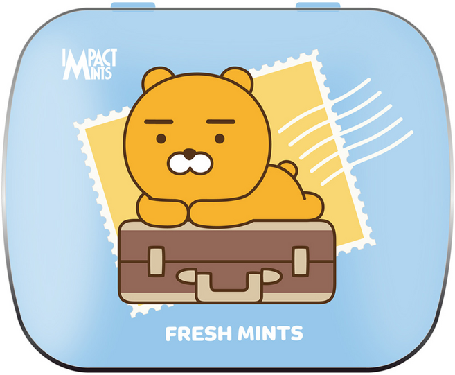 임팩트 민트 카카오프렌즈 캔디 프레쉬민트 무설탕 사탕, 15g, 1개