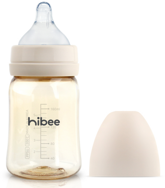 하이비 PPSU 배앓이방지 젖병 170ml, S(0개월이상), 샌드, 1개