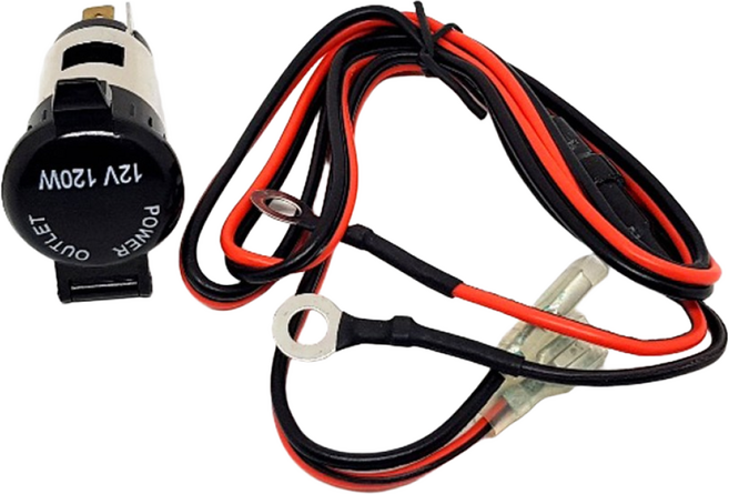 CD 12v 오토바이 자동차 튜닝 방수 매립형 시거잭 1구 과부화방지 합선방지 휴즈내장, 1개