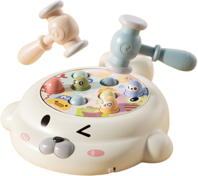 유아 바다표범 두더지 잡기 망치놀이 게임기 1개