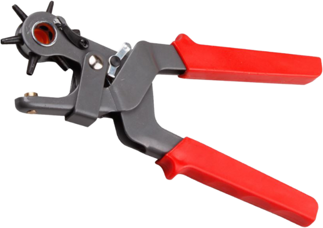 고급형 가죽구멍 펀칭기 펀치, 블랙, 1개