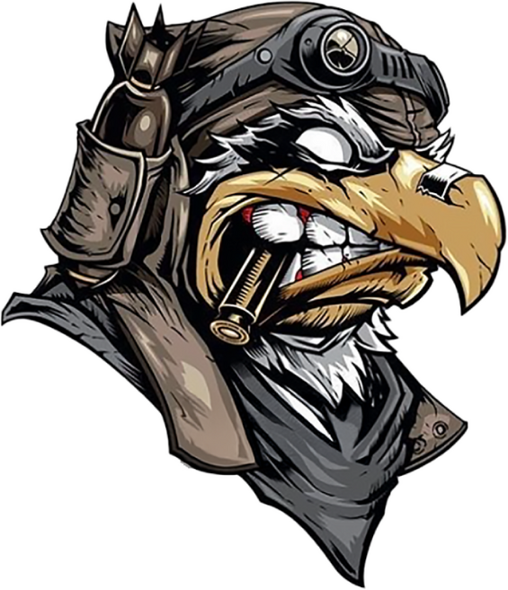 삼항LED 카라 이글 스티커 외 5종 /차량 데칼 스티커/화물차 트럭 오토바이 스티커, 1개, 앵그리이글 대형