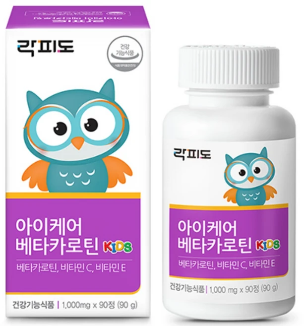 락피도 아이케어 베타카로틴, 90정, 1개 - 쿠팡