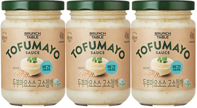 복음자리 두부마요소스 고소참깨, 185g, 3개