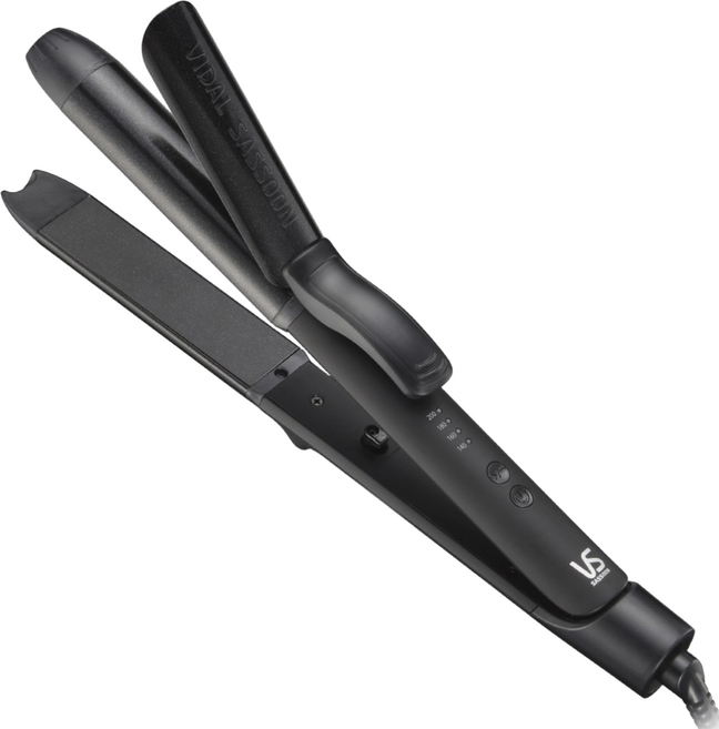 비달사순 2in1 판고데기 봉고데기 멀티고데기 프리볼트 VSCD3250K, 블랙