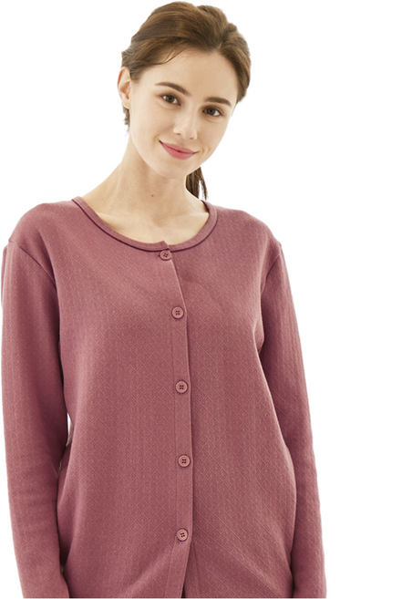 홈이 트라이 삼중직 보온상의 편리한 단추 요양원 필수품