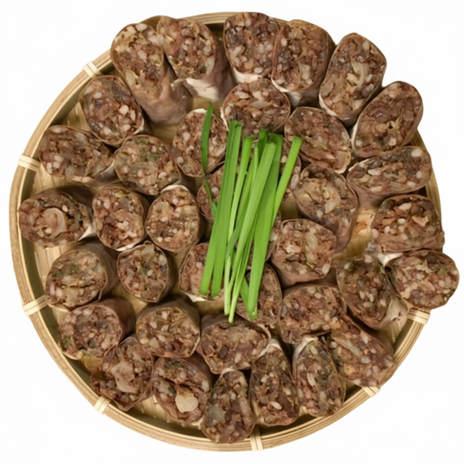 [고메팜스] 토종 순대 순대국 돼지 내장 모듬 부속 병천, 1개, 500g