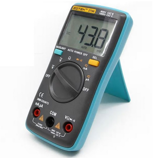 야토 전문가용 멀티테스터기 ZT98, 1개