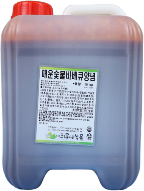 뫼루니식품 숯불바베큐양념소스 매운맛, 1개, 10kg