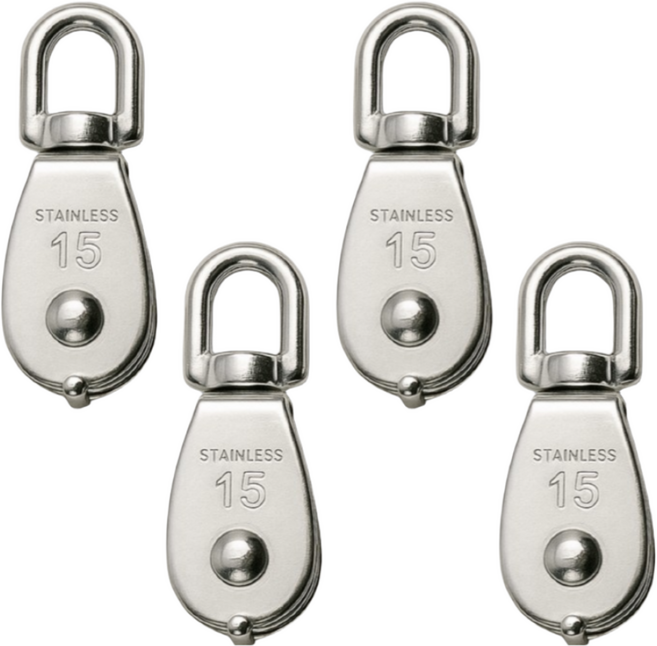 아이맥스몰 스텐 도르래 폴리블럭 와이어 로프 체인 연결 서스 sus 304, 2개