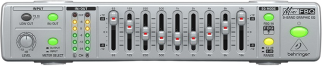 베링거 FBQ800 V2 그래픽 이퀄라이저 9밴드 방송용 무대용 [당일출고]