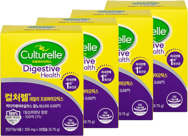 컬처렐 데일리 프로바이오틱스 30p, 30정, 4개