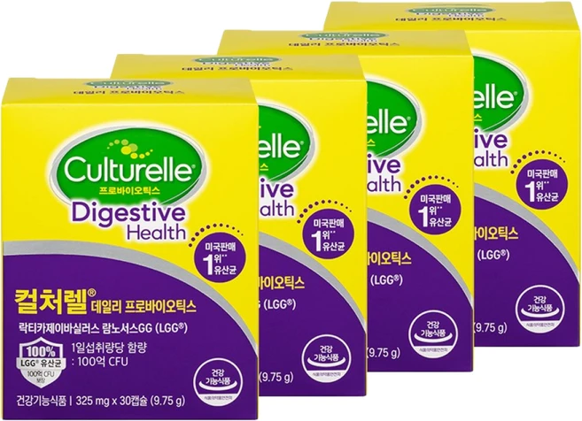 컬처렐 데일리 프로바이오틱스 30p, 30정, 4개 - 쿠팡