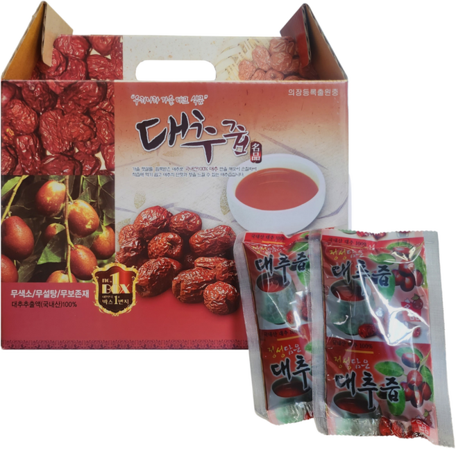 국내산 정성담은 대추즙 진액 엑기스, 50개, 110ml