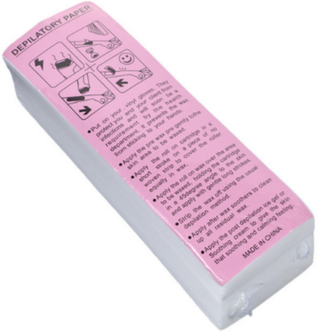 왁싱 부직포 페이퍼 제모용 무슬린천 컷팅형 7cm x 20cm 100매, 1개