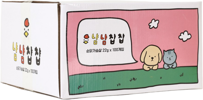 냠냠챱챱 순살 간식, 22g, 300개, 닭가슴살