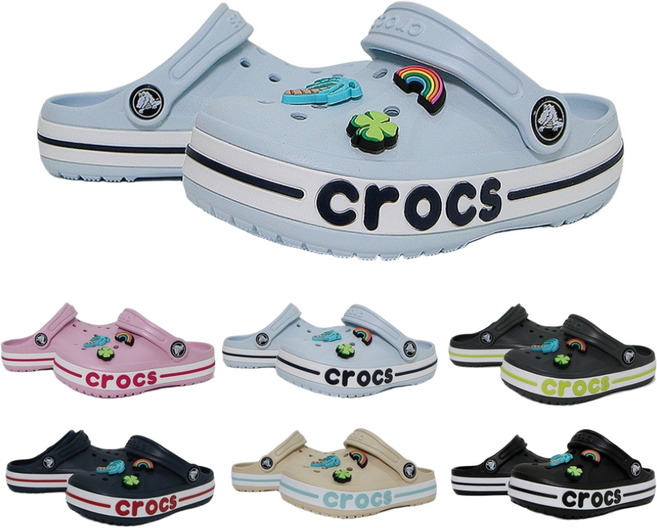 CROCS 정품 크록스 바야밴드 클로그 키즈 토들러 레츄 악세사리