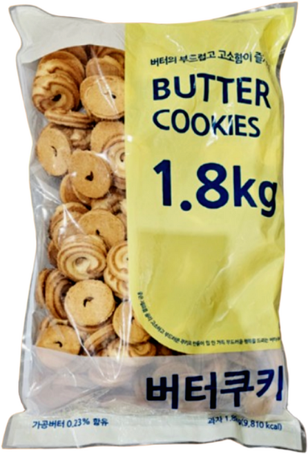 누구나조아 버터 쿠키 1.8kg 대용량, 6개