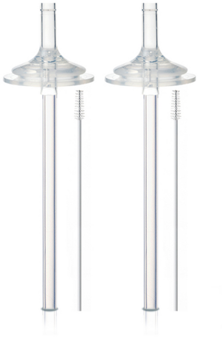 하이비 2단계 간편 젖병빨대 2p + 빨대꼭지2p + 세척솔1P 세트, 1세트