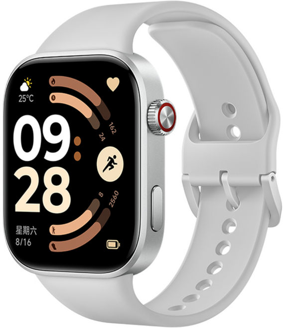 레드미 워치 REDMI Watch 6 스마트워치 블루투스 통화 NFC 중국버전, 실버, 4cm