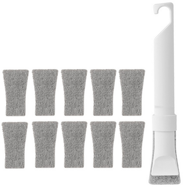 미니플 클리닛 틈새 청소 브러시 세트, 1세트, 화이트