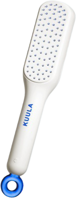 벨지안 휴대용 엉킴방지 머리빗, 1개, 아이보리