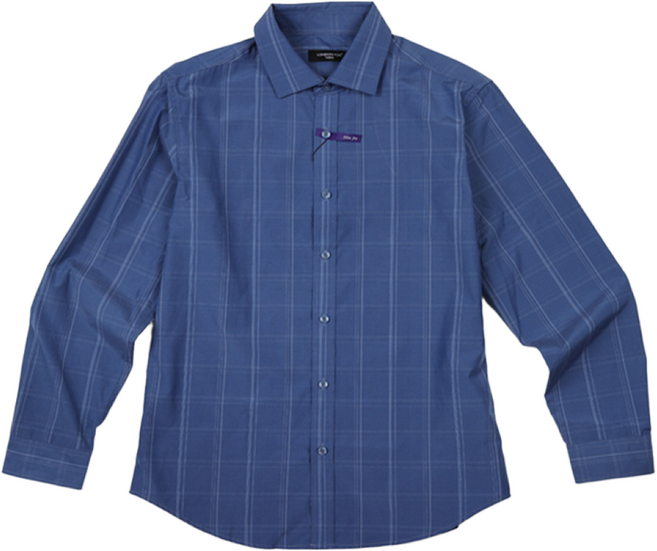 본사직영 런던포그 남성 블루 체크 캐주얼 남방 셔츠 (LIF3C505)