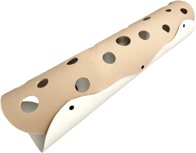 캣튜디오 고양이터널 숨숨집 캣터널 펠트 치즈 터널 대형(XL), 1개, 커피우유 (브라운/화이트), XL