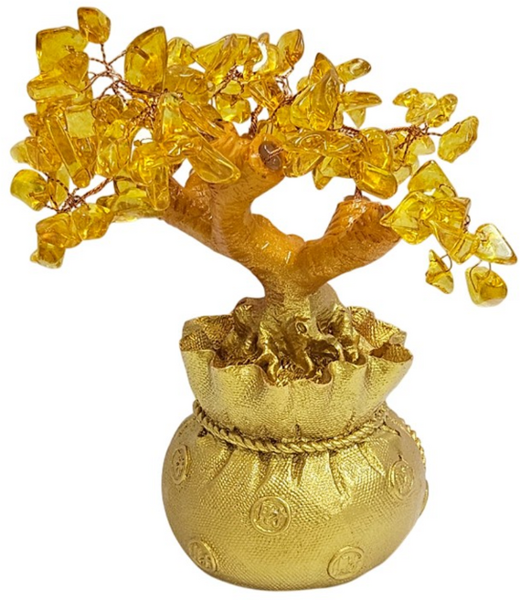 굿럭오브제 금전수 돈나무, 금색