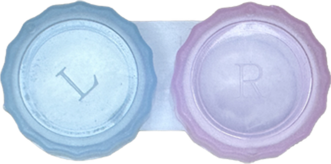 소프트렌즈케이스 핑크+블루 렌즈통 렌즈케이스 가이아코리아, 10개