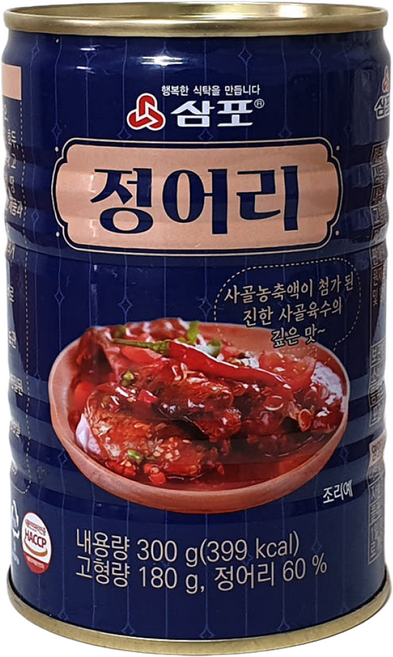 삼포 사골 육수의 깊은 맛의 정어리 통조림, 12개, 300g