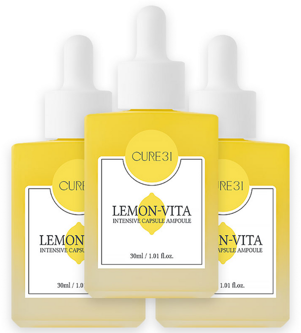 큐어31 레몬-비타 인텐시브 캡슐 앰플, 3개, 30ml