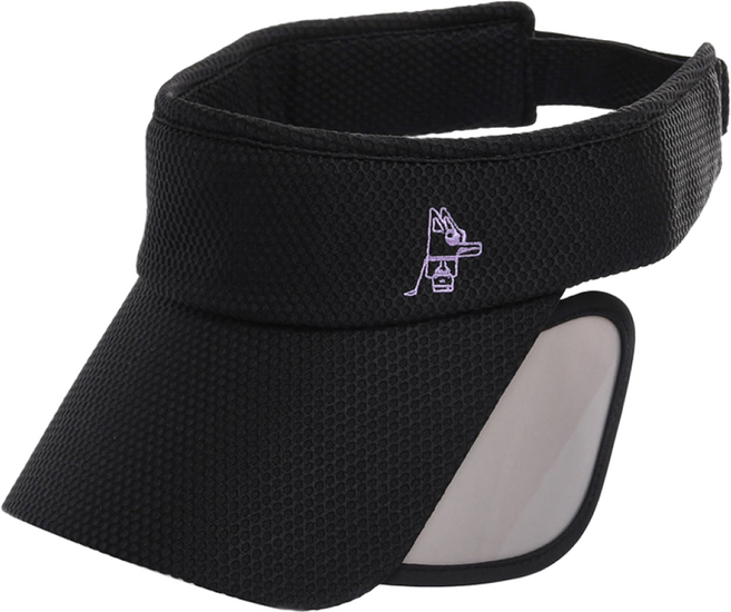 [페라]벌짚 슬라이드 썬캡 골프/등산/야외 활동 썬캡, 블랙