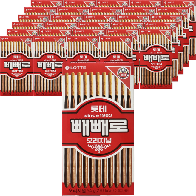 롯데웰푸드 빼빼로 초코, 54g, 30개