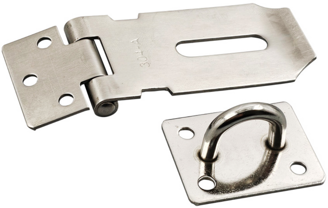 스텐304 걸고리 3인치 잠금고리 자물쇠 걸이, 스텐304걸고리_3인치, 1개