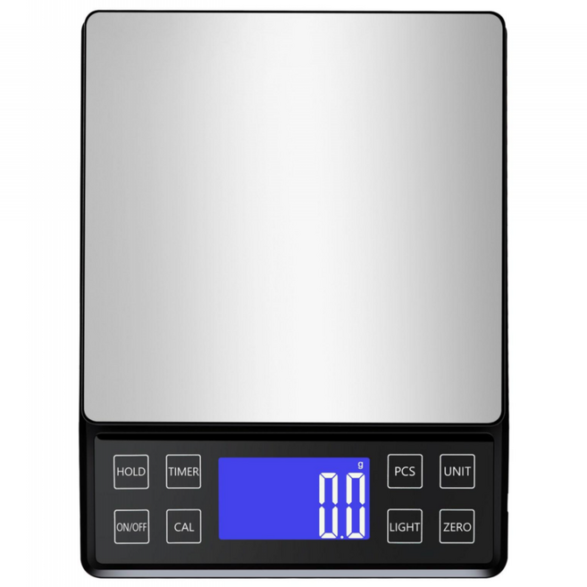 loftylife 초정밀 전자저울 16cm 대형 계량판 대형 트레이 추가 증정 PCS 카운팅 건전지식 3kg 0.1g, 1개, DH-8701 3kg 0.1g