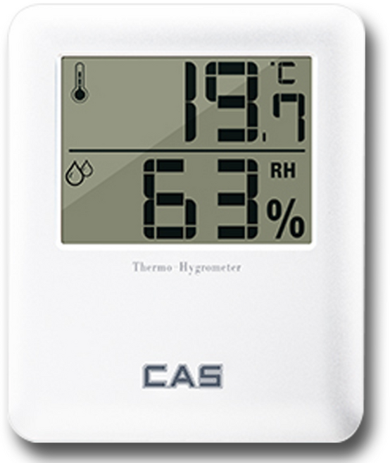 카스 부착형 디지털 온습도계 T001, 1개, 화이트
