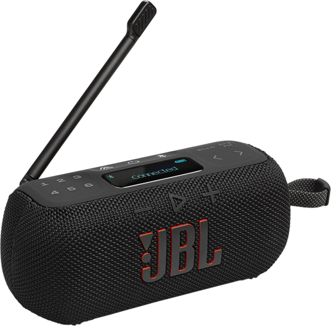 삼성공식파트너 JBL TUNER3 휴대용 라디오 블루투스 스피커 FM 라디오 무선 휴대 스피커, 블랙