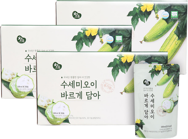참든 유기농 수세미 오이 바르게 담아 수세미즙 수세미발효액 수세미액기스 발효액 100ml, 90개