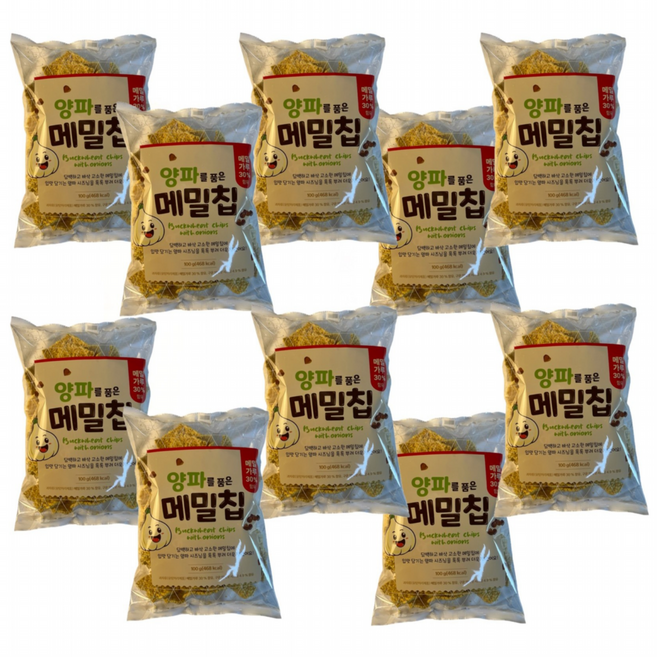 GloRyHy싱싱 양파를 품은 메밀칩 과자, 100g, 10개