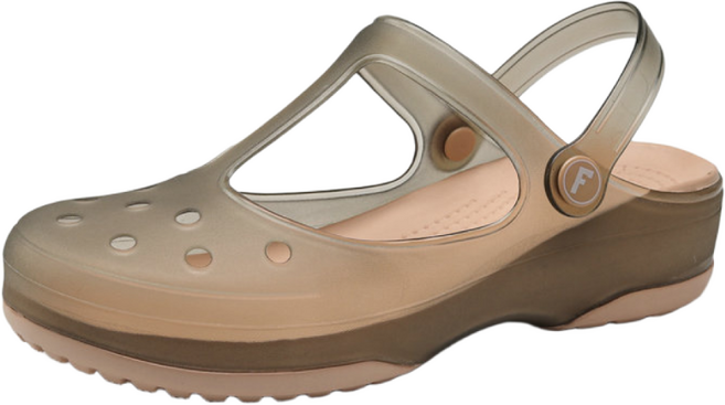 Z3JC 신발 편안한 투명 젤리 해변 비치 웨지 힐 샌들 슬리퍼