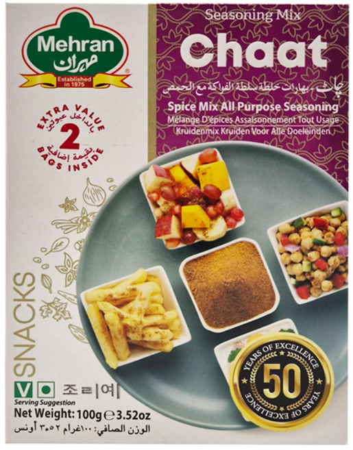 MEHRAN Chaat Masala (Spices) 100g / 차트 마살라 (향신료), 3개