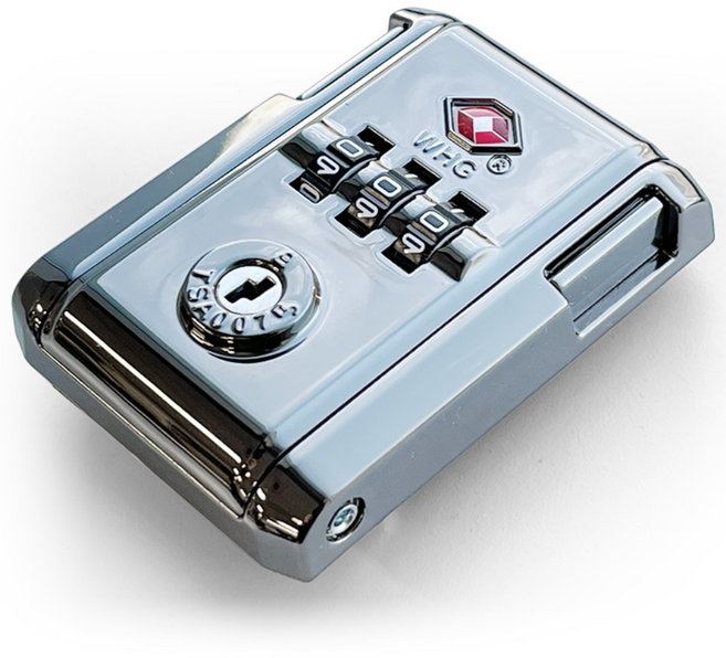 트립앤라인 THCR001 알루미늄프레임 호환 Travel Sentry TSA 잠금장치 007, 1개, 실버(WHG)