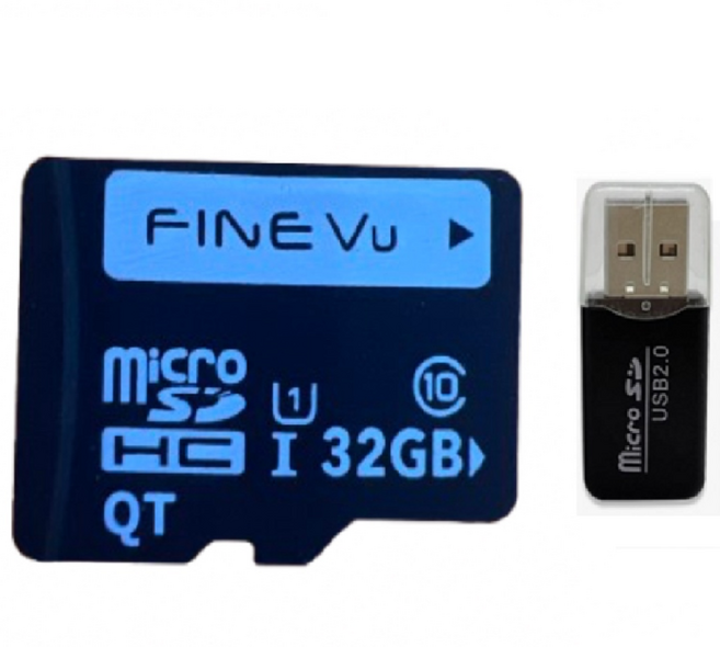 파인뷰 블랙박스 정품 메모리카드 32GB 카드리더기증정, 파인뷰 메모리카드 32GB+카드리더기