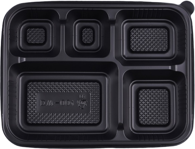 [SK] 도시락용기 5칸 (흑색/DW-004) 200개 세트