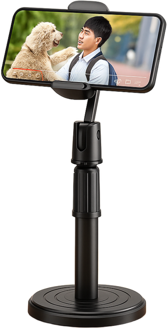 모노딜 360도 회전 스탠드형 휴대폰 거치대, 2개, 블랙